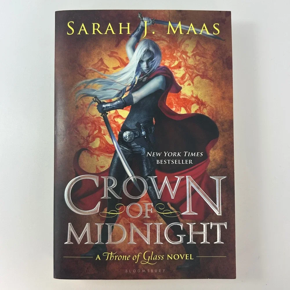 Crown of Midnight 1st Print Paperback by Sarah J. Maas Throne of Glass